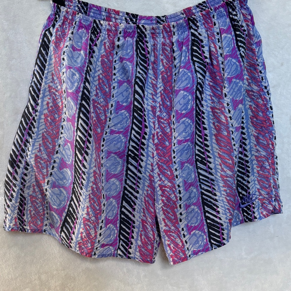 Vintage Nike Women's Athletic Shorts in Purple and Pink